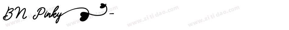 BN Pinky字体转换